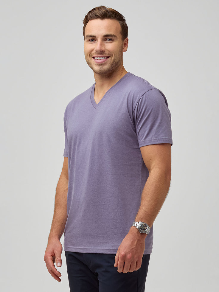 V-Neck Shirts for Men | Limited Edition Flint Purple