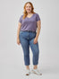 Women's V-Neck T-Shirts in Flint Purple | Summer 2025 at FCT