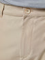 Khaki Stretch Tech Pant Front Button Details | Fresh Clean Threads