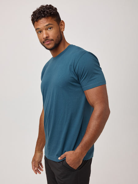 Sea Blue Crew Neck