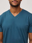 Comfortable V-Neck T-Shirts | Sea Blue Men's V