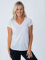 White Women's V-Neck Tee | Shop Sizes: XS-3X